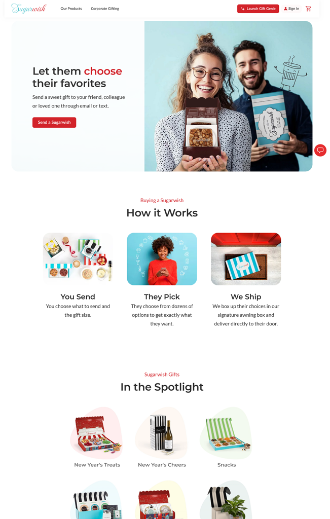 A Gifting Website Design Services