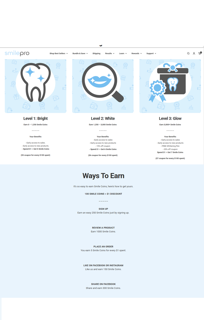 We create SEO-optimized, conversion-driven online stores for premium dentists to sell teeth whitening products.