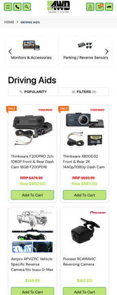 Everything4wd Custom Neto (Maropost) Stores development