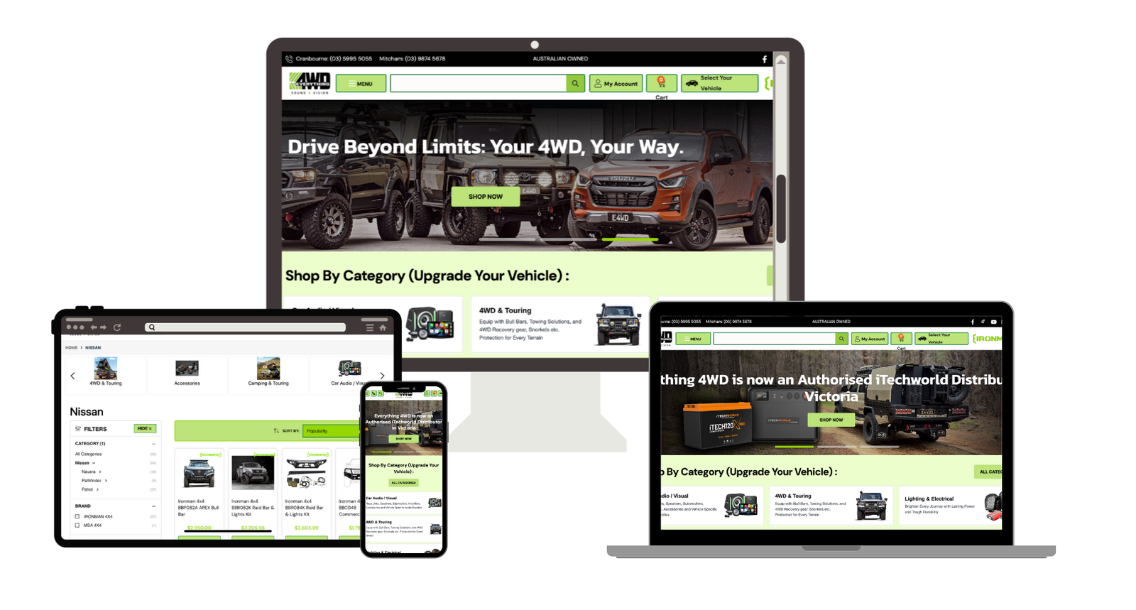 Everything4wd Custom Neto (Maropost) Stores development