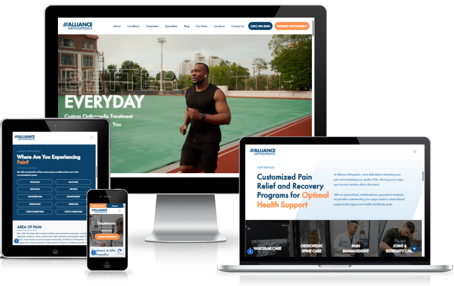Designed for speed, built for growth—an SEO-optimized, mobile-responsive healthcare website that delivers a seamless patient experience.