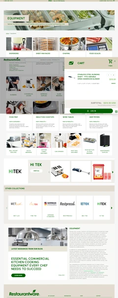 Enterprise eCommerce Transformation & Long-Term Growth Partner for Restaurantware.com