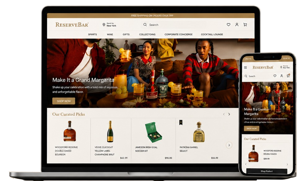Custom Shopify Development for a Luxury Wine & Spirits eCommerce Website
