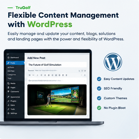TruGolf Website Redesign with WordPress & Shopify