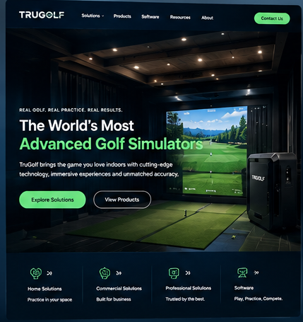 TruGolf Website Redesign with WordPress & Shopify
