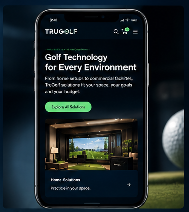TruGolf Website Redesign with WordPress & Shopify
